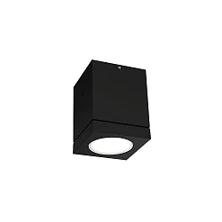 Plafondarmatuur voor buiten TUBE 1.0 LED PHASE down, cilindrisch, stijf IP65, zwart mat dimbaar
