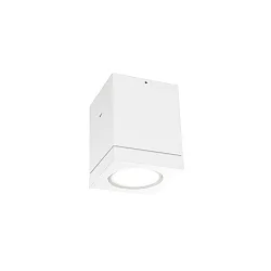 Outdoor LED Ceiling luminaire TUBE 1.0, IP65, 8W 3000K 38°, CRi >90, dimmable, white
