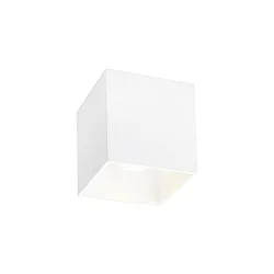 Plafondarmatuur voor buiten BOX OUTDOOR CEILING SURF 1.0 IP65, wit mat dimbaar