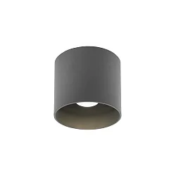 Plafondarmatuur voor buiten BOX OUTDOOR CEILING SURF 1.0 IP65, grijs dimbaar