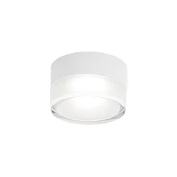 ceiling luminaire BLAS 1.0 round, surface-mounted version IP65, mat, traffic white dimmable