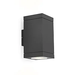 Wandarmatuur voor buitenshuis TUBE CARRÉ WALL 2.0 LED PHASE up / down, tweezijdig IP65, antraciet dimbaar