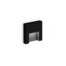 Inbouwarmatuur voor buiten RETO OUTDOOR WALL REC 0.8 IP65, zwart mat 