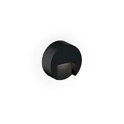outdoor wall luminaire RETO ROUND WALL SURFACE OUTDOOR 0.8 round IP65, black matt dimmable