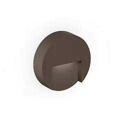 Wandarmatuur voor buitenshuis RETO ROUND WALL SURFACE OUTDOOR 1.3 rond IP65, brons dimbaar