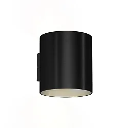 Wandarmatuur voor buitenshuis RAY 2.0 up down, instelbaar IP65, zwart dimbaar