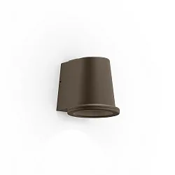 outdoor wall luminaire CLASCO 1.0 IP65, brown dimmable