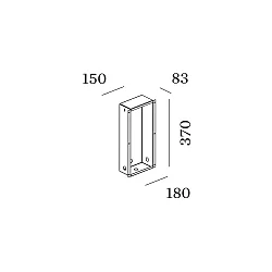 Accessory for LED Stair case luminaire THEMIS 2.7 - recessed housing