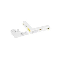 L-connector STREX 48V mechanisch, opbouwversie, links-rechts, wit