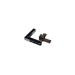 L-connector STREX 48V mechanisch, elektrisch, links-rechts, brons, zwart