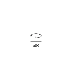 Accessory for Lampenring Ø 5cm - Optionaler Metall-snap ring for MR16 / LED / PAR16, max. 12W