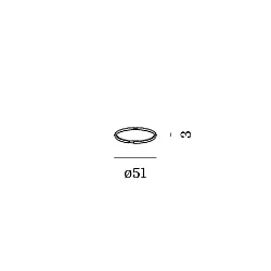 Accessory for Lampenring Ø 5cm - snap ring (MR16 / LED / PAR16), max. 12W