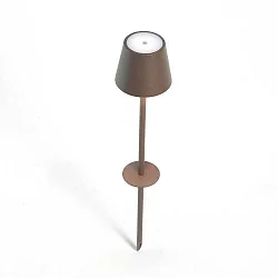 Batterij-piek licht POLDINA IP54, roest, gelakt dimbaar