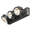 KALU LED 3 Wall and Ceiling luminaire, 60�, black