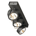 SLV KALU LED 3 Wall and Ceiling luminaire, 60�, black