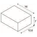 Wandarmatuur SHELL 30, wit
