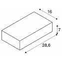 SLV Wandarmatuur SHELL 30, wit