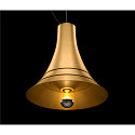 SLV Pendant luminaire BATO 35 PD, � 35cm, E27, brushed brass