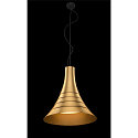 SLV Premium LED Pendant luminaire BATO 45 PD, � 45cm, 30W 2500K 1900lm 100�, TRIAC dimmable, brushed brass