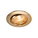 PIKA QPAR51, Ceiling recessed luminaire, swiveling, brass