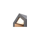 SLV LED Outdoor Wall luminaire RASCALI WL, 8W 3000K 330lm, IP54, anthracite