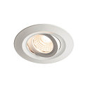 SLV Downlight KINI LED rond, draaibaar IP65, wit dimbaar