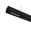 SLV Premium LED Pendant luminaire Q-LINE PD, 100cm, for BAP, 45W, TRIAC dimmable, black, 4000K 2300lm