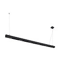 Premium LED Pendant luminaire Q-LINE PD, 200cm, for BAP, 85W, TRIAC dimmable, black, 4000K 4600lm