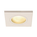 Outdoor Ceiling recessed luminaire DOLIX OUT, GU10, QPAR51, IP65, � 68mm, square, white