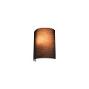 FENDA Wall luminaire textile shade, half, � 23cm, black