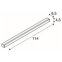LED Wall and Ceiling luminaire SIGHT 115 CW, 37.3W 3000K 3100lm, black