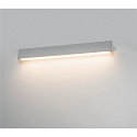 SLV LED Wall luminaire / Mirror luminaire L-LINE 60, 10W 3000K 820lm 120�, IP44, anodised silver