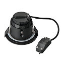 Downlight VARU QPAR51 DL rond, stijf GU10 IP65, zwart dimbaar
