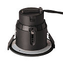 Downlight VARU QPAR51 DL rond, stijf GU10 IP65, zwart dimbaar