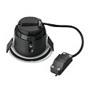 SLV Downlight VARU QPAR51 DL rond, stijf GU10 IP65, zwart, wit dimbaar