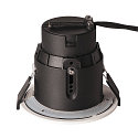 SLV Downlight VARU QPAR51 DL rond, stijf GU10 IP65, zwart, wit dimbaar