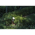 SLV Outdoor LED floor luminaire NAUTILUS SPIKE, IP55 IK03, 9W 3000K 520lm 60�, swiveling, inox 316