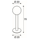 SLV Staande armatuur voor buiten GLOO PURE 70 POLE E27 IP 44, antraciet