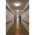 SLV LED Outdoor Wall and Ceiling luminaire LIPSY 40 Dome, IP44, 3000/4000K, � 35cm, 18W, white
