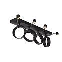 Wall and Ceiling luminaire KALU CW, Quad, QPAR111, 4x max. 75W, black