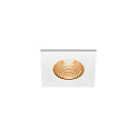 SLV LED Outdoor Recessed Downlight PATTA-I square, IP65 IK02, 7.3W 1800-3000K 440lm, dim to warm, white