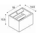 SLV Wandarmatuur PLASTRA QT-DE12 WL R7s 118mm, wit