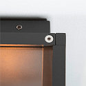 SLV Outdoor Wall luminaire QUADRULO SENSOR WL, E27, anthracite, with IR sensor
