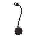 SLV Display-armatuur DIO FLEX PLATE met schakelaar, met flexibele arm IP 20, zwart