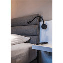 SLV Display-armatuur DIO FLEX PLATE met schakelaar, met flexibele arm IP 20, zwart