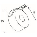 SLV 1-fase spot KALU TRACK LED Incl. 1-fase adapter, zwart