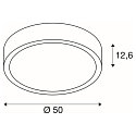 SLV LED Wall-/Ceiling luminaire SLV VALETO� MALANG LED, 39W, 110�, 2700-6500K, 2400/350lm, IP20, white
