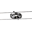 SLV LED Wire luminaire DURNO for TENSEO low-voltage wire system, 9W, 2700K, 360lm, chrome