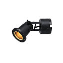 SLV Buitenspot NAUTILUS WL-CL draaibaar, roteerbaar GU10 IP54, zwart mat dimbaar