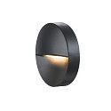 SLV Outdoor luminaire DOWNUNDER OUT ROUND WL LED Wall recessed luminaire, 4,5W, 3000/4000K, 140lm, IP65, anthracite